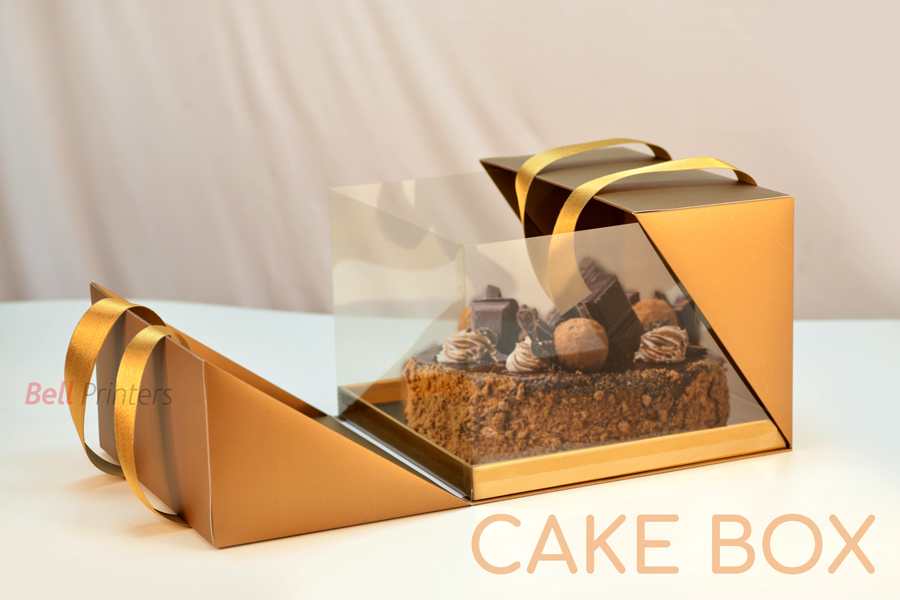 Transparent Display Luxury cake box